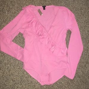 Pink J crew Body Suit